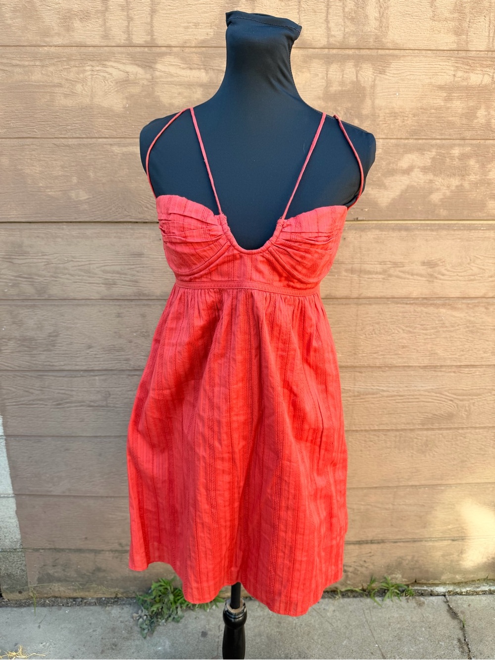 Vintage BCBG burnt red strappy sundress